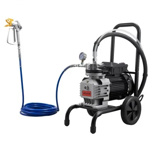 VEVOR Membran-Airless-Farbspritzgerät 1800 W, Rollbares Farbspritzgerät mit 22,75 MPa Hochdruck, 10 m Hochdruckschlauch, Reinigungsnadel und Bürste, für DIY-Sprüharbeiten im Innen- und Außenbereich – Bild 8