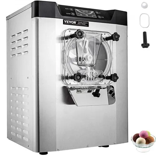 VEVOR kommerzielle Eismaschine Eiscrememaschine 16-20 L/H Eiscreme, 1400 W Harteiscreme-Maschine mit intelligentem LCD-Display & verschiedenen Geschmacksrichtungen, für Snackbar, Restaurant Silber VEVOR kommerzielle Eismaschine Eiscrememaschine 16-20 L/H Eiscreme, 1400 W Harteiscreme-Maschine mit intelligentem LCD-Display & verschiedenen Geschmacksrichtungen, für Snackbar, Restaurant Silber
