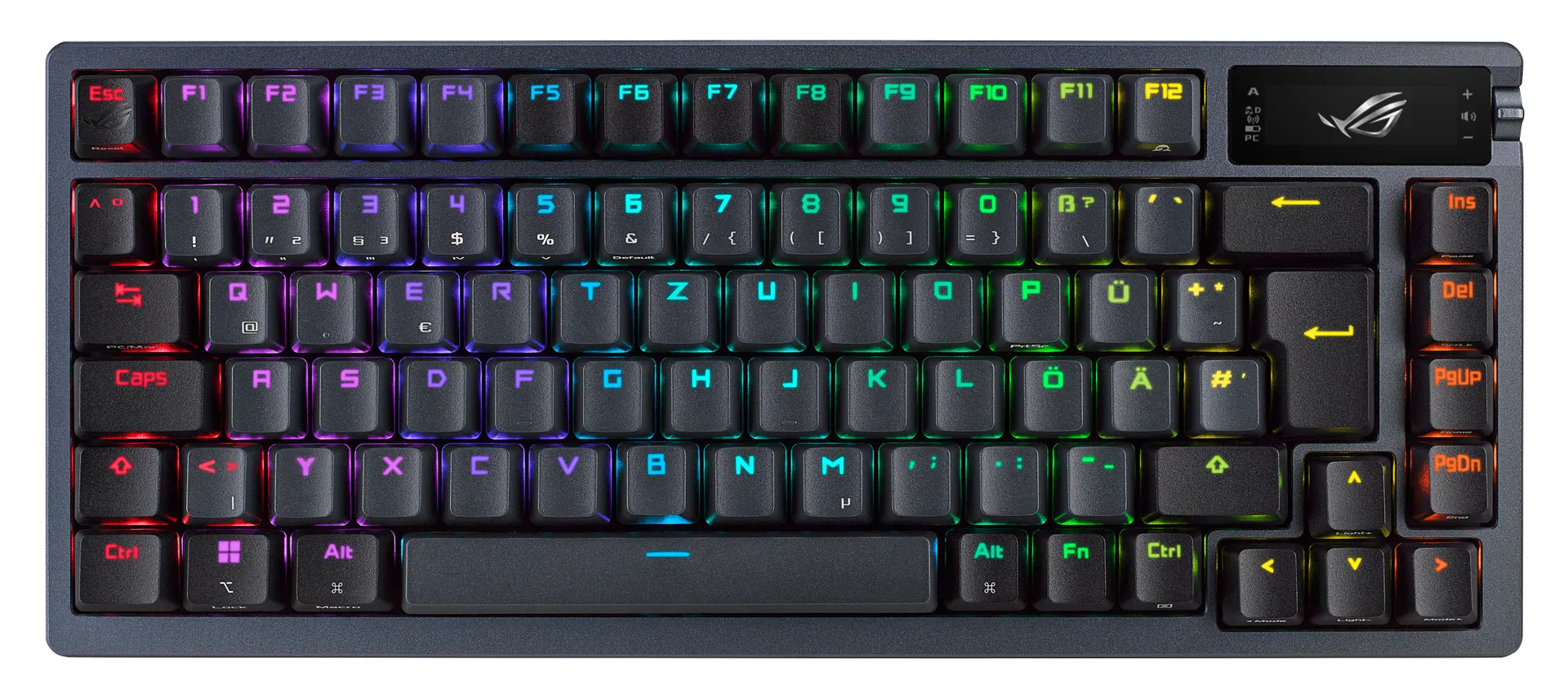 ASUS ROG Azoth Tastatur Gaming USB + RF Wireless + Bluetooth QWERTY Schwarz ASUS ROG Azoth Tastatur Gaming USB + RF Wireless + Bluetooth QWERTY Schwarz