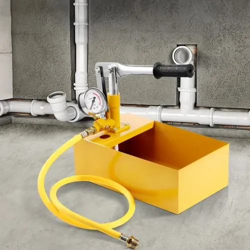 VEVOR Abdrückpumpe, max. 25 Bar, Befüllpumpe-Set mit Einzelventil und Manometer, 5-L-Wassertank, 1-m-Schlauch mit 1,27 cm Außengewindeanschluss für Rohrleitungen – Bild 7