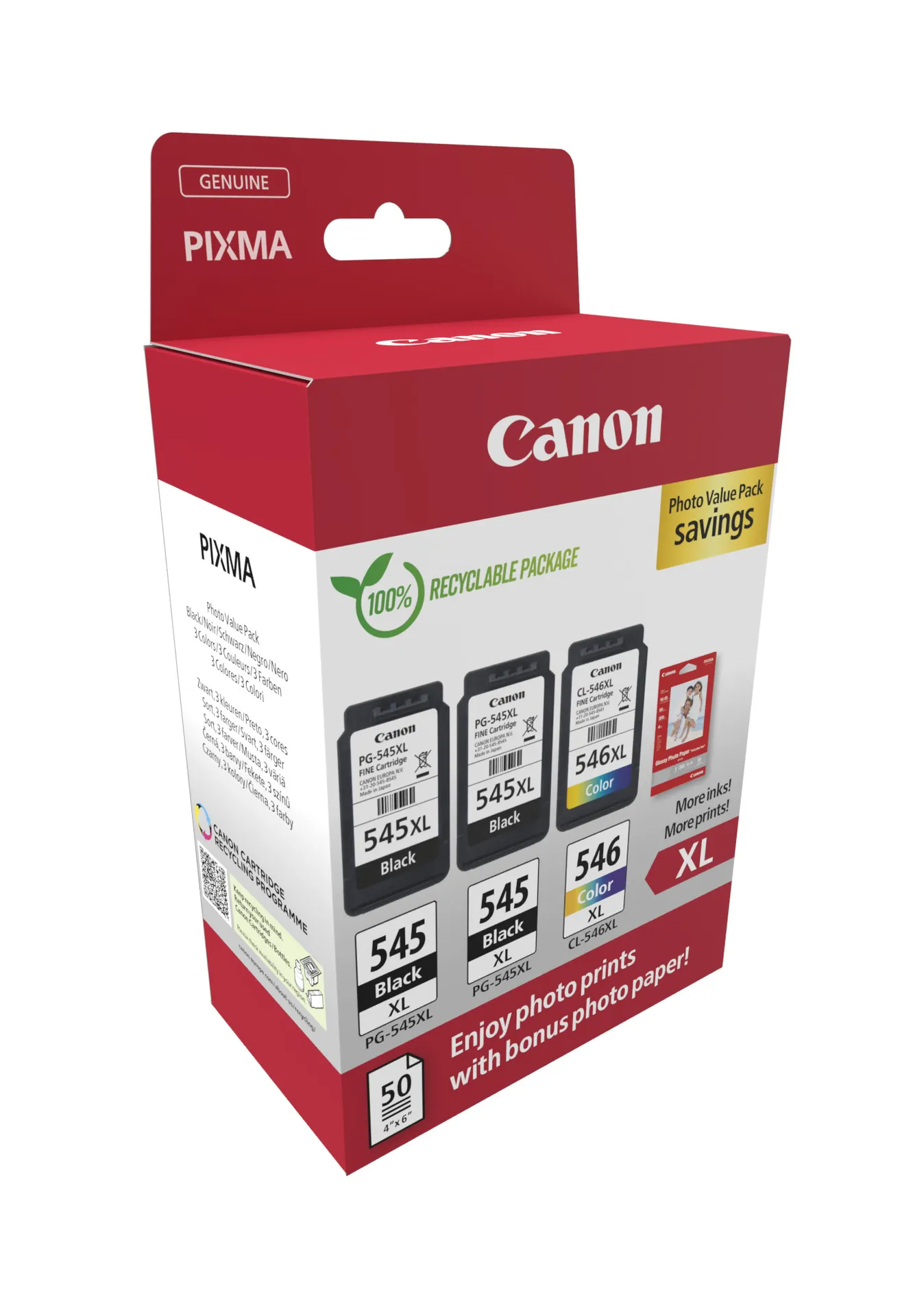 Canon PG-545XLx2/CL-546X Photo Value Pack - Plus – Bild 2