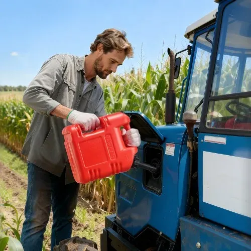 VEVOR Kraftstoff Kanister, 9,5 L, Benzinkanister mit Ausguss & klarer Skala, max. Durchflussrate 15L/min, Flüssigkeitsbehälter für die meisten Autos, Motorräder, ATVs & UTVs, rot, 1 Stk. – Bild 7