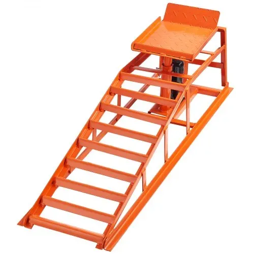 VEVOR hydraulische Autorampen Auffahrrampen 2 Stk. 27-36 cm Hubhöhe, tragbare Auto-Servicerampen für Wartung in der Garage & Ölwechsel & Reparatur von Lkw, 1 t (pro Rampe) belastbar Auffahrhilfe – Bild 9