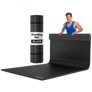 VEVOR Kampfsportmatte 3 x 1,5 m für Workouts im Heim-Fitnessstudio, wasserfeste aufrollbare Trainingsmatten Fitnessmatte für Gymnastik Tatami Jiu-Jitsu MMA Judo Boxen, Sportmatte Yogamatte Schwarz VEVOR Kampfsportmatte 3 x 1,5 m für Workouts im Heim-Fitnessstudio, wasserfeste aufrollbare Trainingsmatten Fitnessmatte für Gymnastik Tatami Jiu-Jitsu MMA Judo Boxen, Sportmatte Yogamatte Schwarz