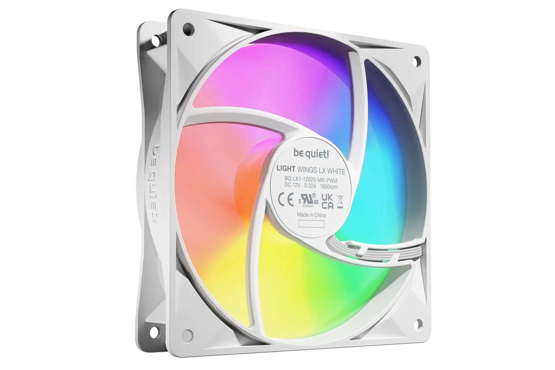 be quiet! LIGHT WINGS LX 120mm PWM 3-Pack White Computergehäuse Ventilator 12 cm Weiß 3 Stück(e) – Bild 4
