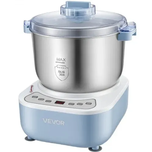 VEVOR Teigknetmaschine mit Gärfunktion 6,5 L Elektrische Teigmaschine 250 W für Brot, Pizza, Dampfbrötchen und Teigtaschen, mit Edelstahltopf, Digitalem Bedienfeld und Timer, bis zu 1600 g Mehl – Bild 10