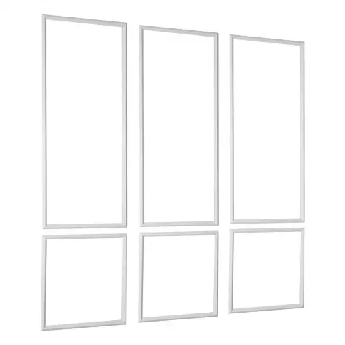 VEVOR Wandform-Set, 3er-Set 61x61 cm & 61x138 cm Stuckleisten aus Lackierbarem Polystyrol, Wasserfeste Wandleiste, Zierleiste für Wände, Friesleisten für Wohnzimmer, Schlafzimmer, Zuhause, Weiß – Bild 10
