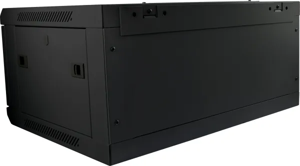 ALLNET 19"Wandgehäuse, 9HE, 1-teilig, T600mm, Schwarz, SMC-Serie, – Bild 4