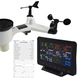 Digitale Funk-Wetterstation „CTW-902 Wi“ Luftfeuchte, Wind & Regen, WiFi Digitale Funk-Wetterstation „CTW-902 Wi“ Luftfeuchte, Wind & Regen, WiFi