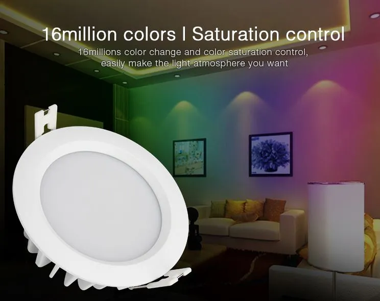 MiBoxer FUT063 LED Panel Rund 6W RGB-WW (RGB-CCT) mit Funk und WLAN IP54 – Bild 6