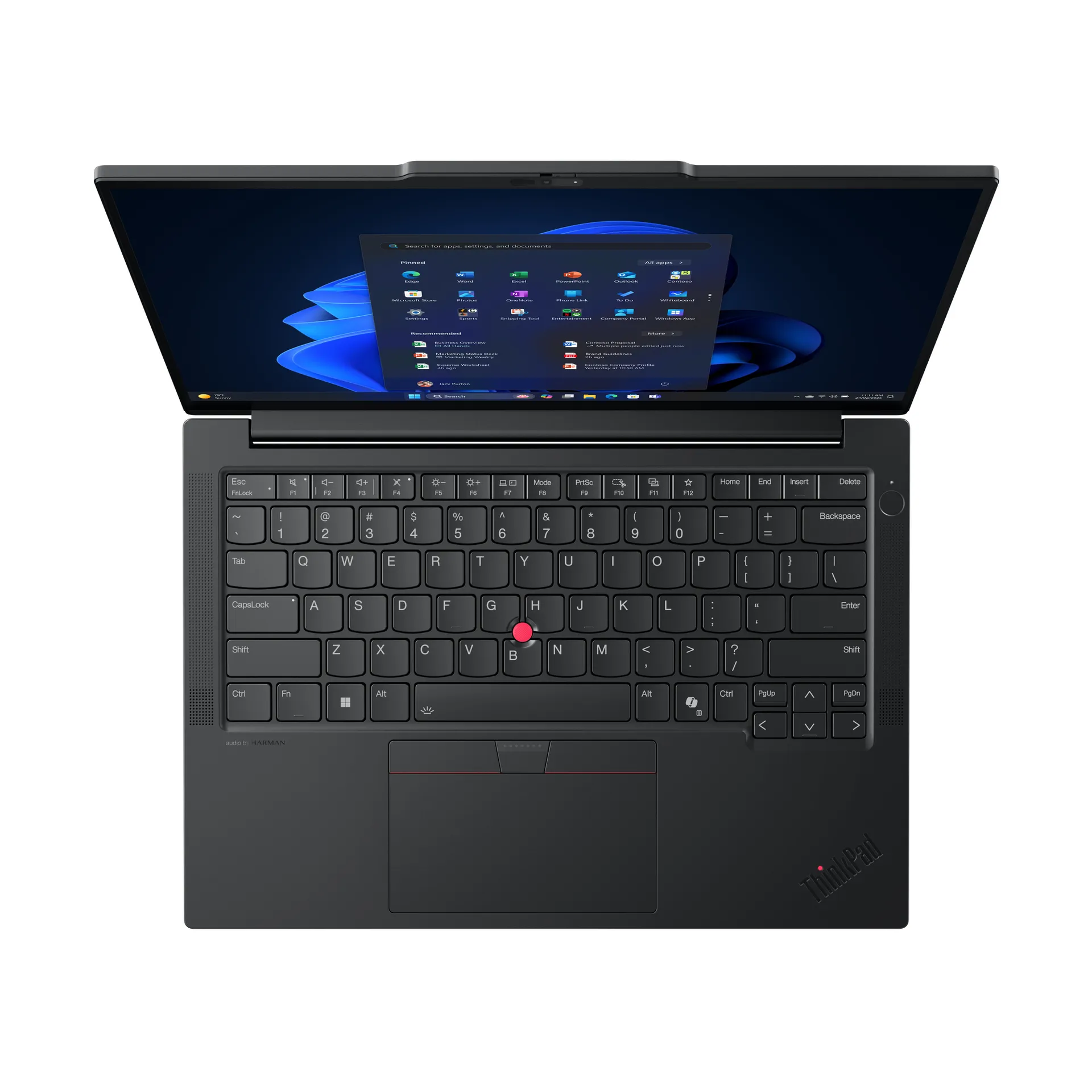 Lenovo ThinkPad E14 Gen 7 (AMD) AMD Ryzen™ 7 250 Laptop 35,6 cm (14") WUXGA 16 GB DDR5-SDRAM 512 GB SSD Wi-Fi 6E (802.11ax) Windows 11 Pro Deutsch Schwarz – Bild 4