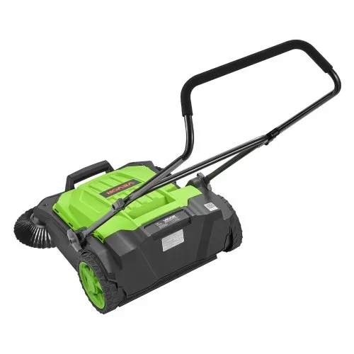 VEVOR Kehrmaschine Manuell, Handkehrmaschine mit 650 mm Arbeitsbreite, 18,9-L-Kehrbehälter & Verstellbarem Klappgriff, Bodenreinigungsmaschine für Höfe, Gehwege, Terrassen & Garagen – Grün – Bild 8