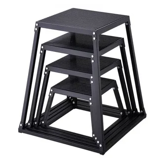 VEVOR 4-teilige Plyometrische Sprungboxen, 305/458/609/762 mm Plyometric Box Schwarz, Rutschfestes Fitness-Übungs-Step-Up-Box-Set für Heim-Fitness-Training, Konditions-Krafttraining, Jump Training VEVOR 4-teilige Plyometrische Sprungboxen, 305/458/609/762 mm Plyometric Box Schwarz, Rutschfestes Fitness-Übungs-Step-Up-Box-Set für Heim-Fitness-Training, Konditions-Krafttraining, Jump Training