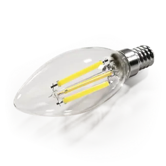 LED Filament Kerzenlampe McShine “Filed“, 3000K, E14, 6W, 1055lm, 230V, warmweiß LED Filament Kerzenlampe McShine “Filed“, 3000K, E14, 6W, 1055lm, 230V, warmweiß
