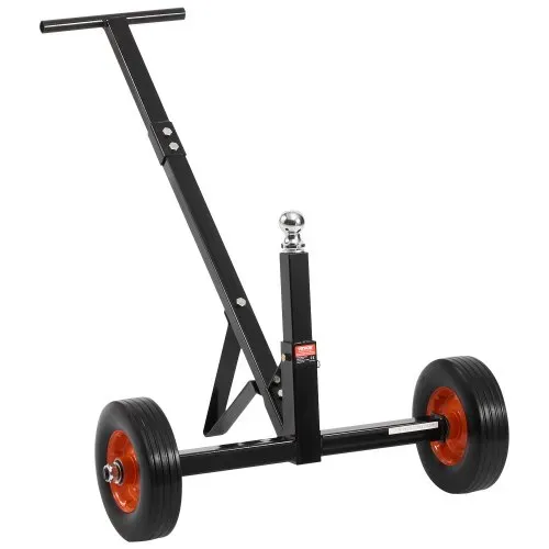 VEVOR Rangierhilfe Anhänger, Anhängerwagen, 272 kg Stützlast, 42 & 56cm einstellbare Höhe, 47,3mm Kupplungskugel, 254 mm Vollgummireifen, zum Bewegen von Wohnmobil-Bootsanhängern – Bild 9