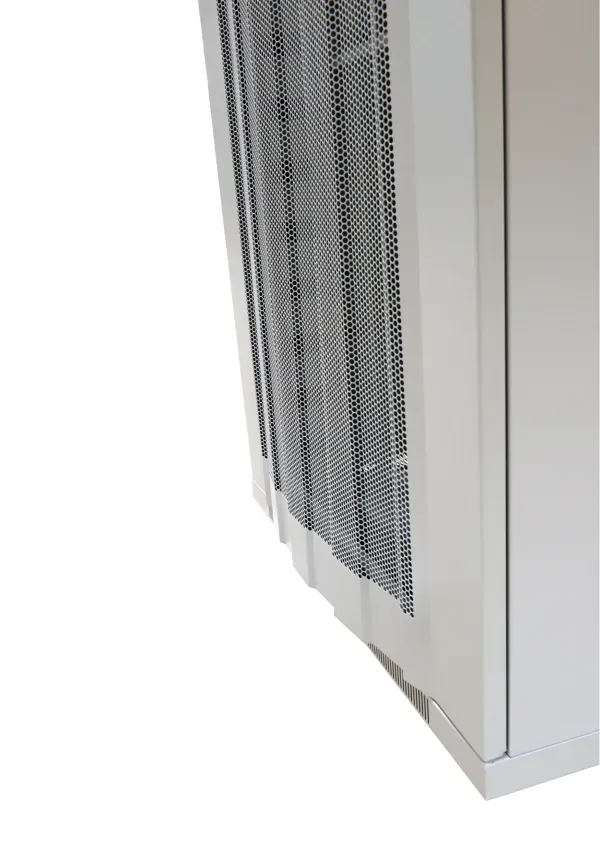 ALLNET 19"Schrank, 42HE, B800/T1000mm, perforierte Blechtüren, Lichtgrau, SNB-Serie, – Bild 10