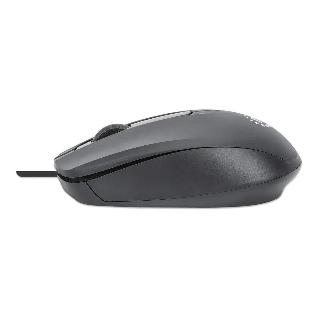 Manhattan 190190 Maus Büro Beidhändig USB Typ-A Optisch 1000 DPI – Bild 4
