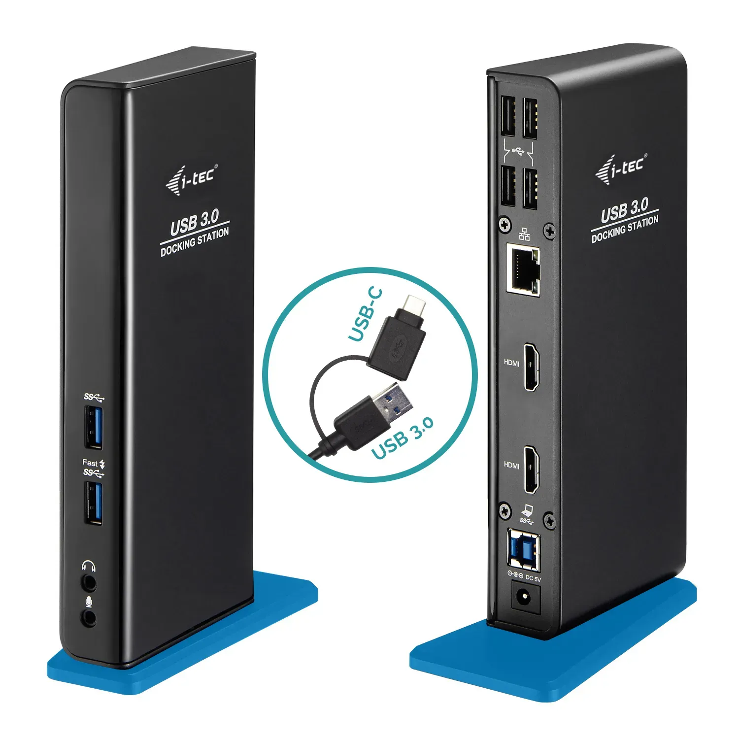 i-tec USB 3.0/USB-C Dual HDMI Docking Station i-tec USB 3.0/USB-C Dual HDMI Docking Station