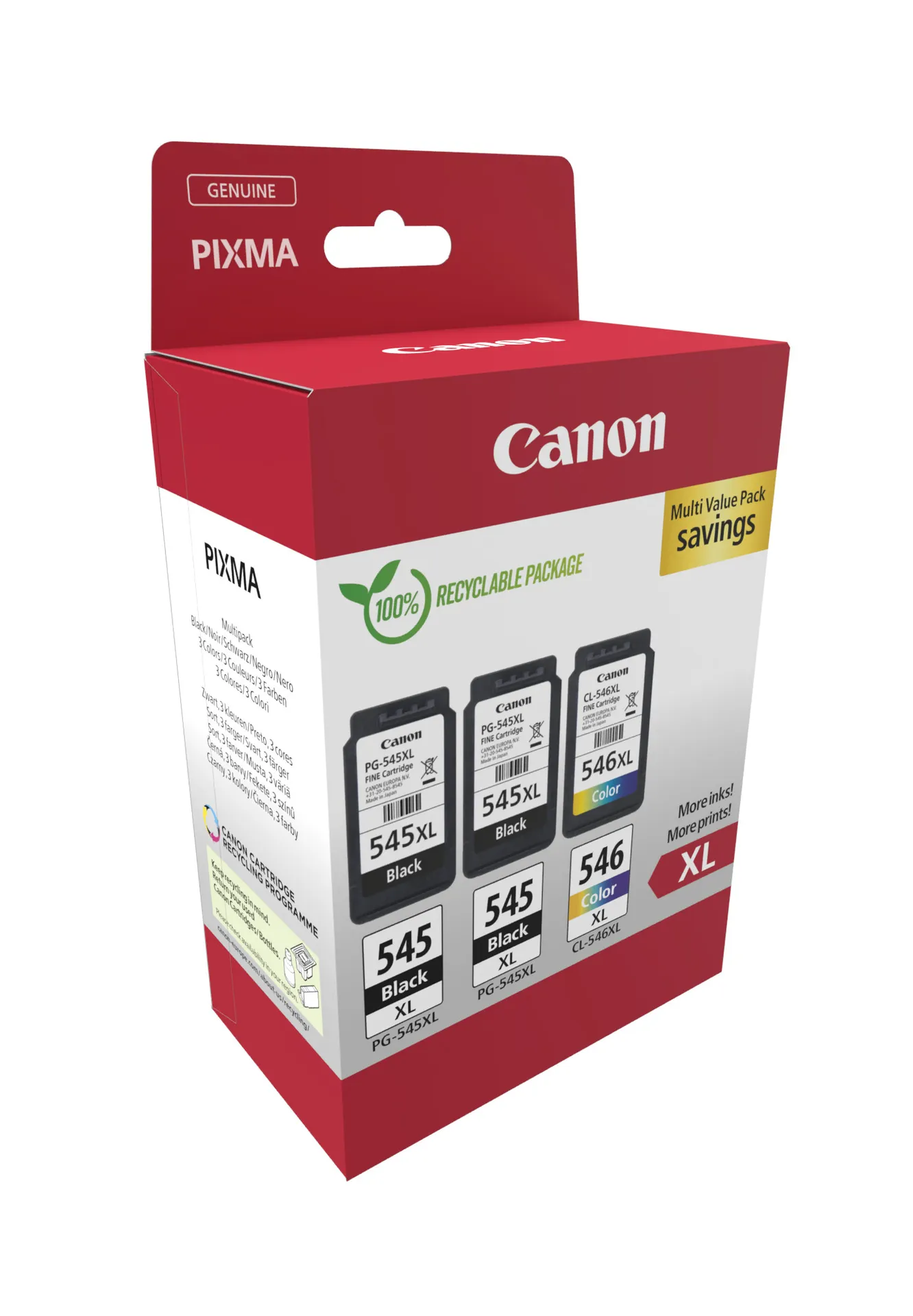 Canon PG-545XL x2/CL-546XL Triple Pack – Bild 2