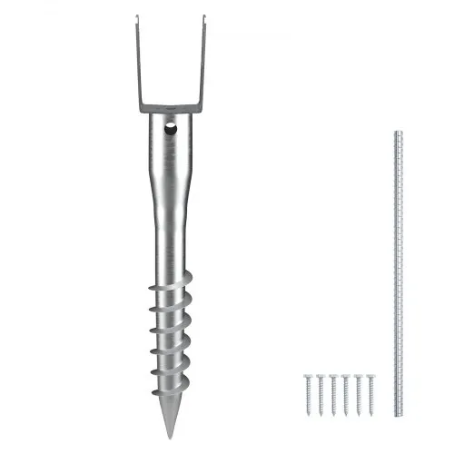 VEVOR U-Pfostenträger 1 Packung 100 x 70 x 700 mm DIY-Pfostenpfosten zum Einschrauben inkl. 6 Zugankern und einer Bewehrungsstange U-förmiger Pfostenhalter ideal für Briefkastenpfosten und Zaunpfosten VEVOR U-Pfostenträger 1 Packung 100 x 70 x 700 mm DIY-Pfostenpfosten zum Einschrauben inkl. 6 Zugankern und einer Bewehrungsstange U-förmiger Pfostenhalter ideal für Briefkastenpfosten und Zaunpfosten