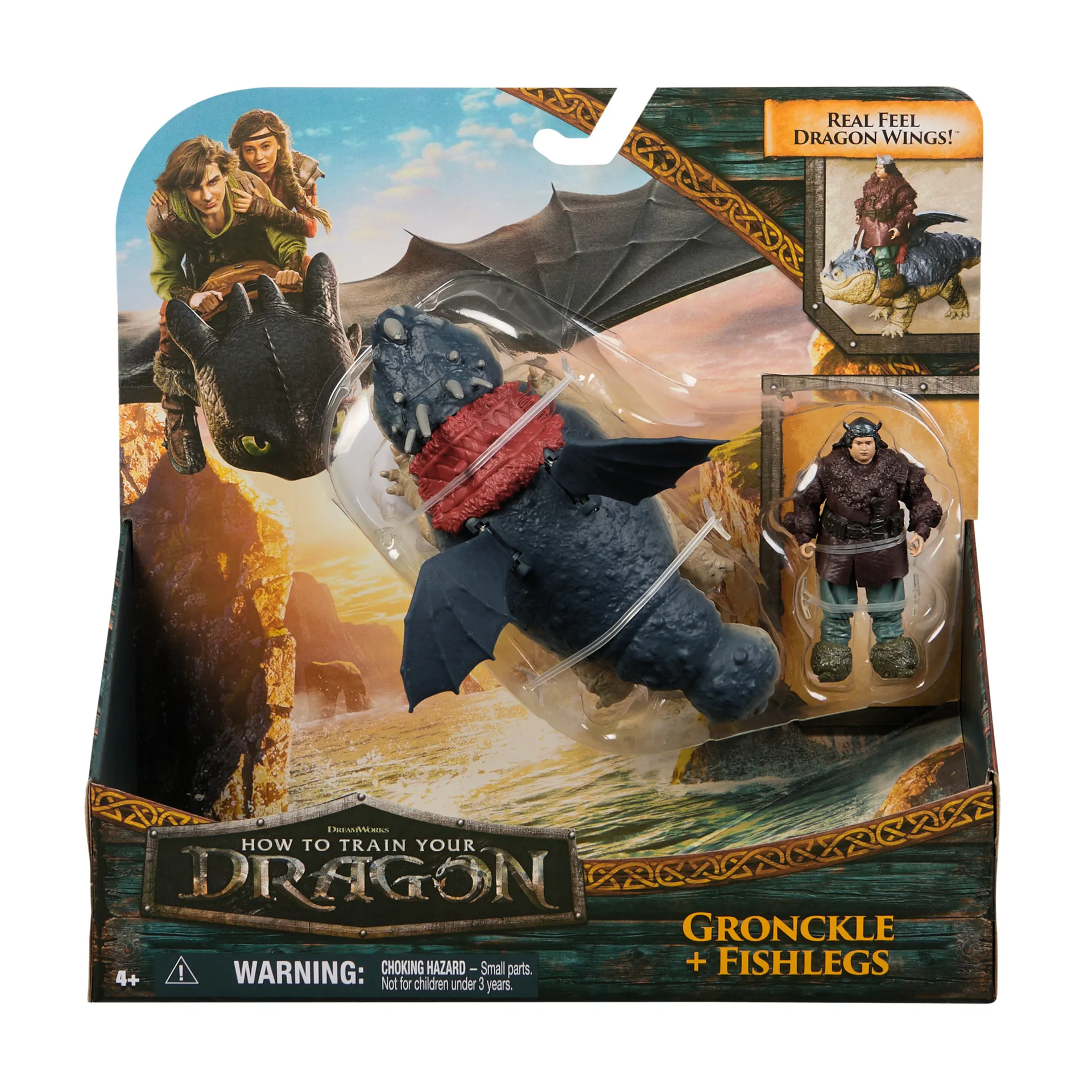 DreamWorks Dragons Drachenzähmen leicht gemacht – Wikinger & Drachen Actionfiguren-Set, Fleischklops & Fischbein DreamWorks Dragons Drachenzähmen leicht gemacht – Wikinger & Drachen Actionfiguren-Set, Fleischklops & Fischbein