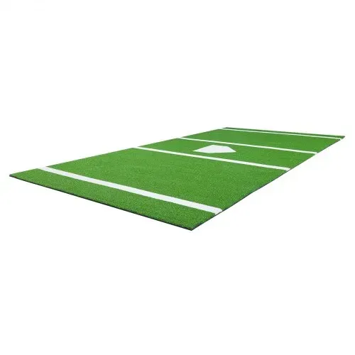 VEVOR Baseball-Schlagmatte Trainingsmatte (366 x 183 cm) Trainingspad Schlagkäfigmatte, Baseballmatte mit Home Plate & Anti-Fade-Rasen, tragbare Trainingshilfe Softballmatte Outdoor, Grün – Bild 10