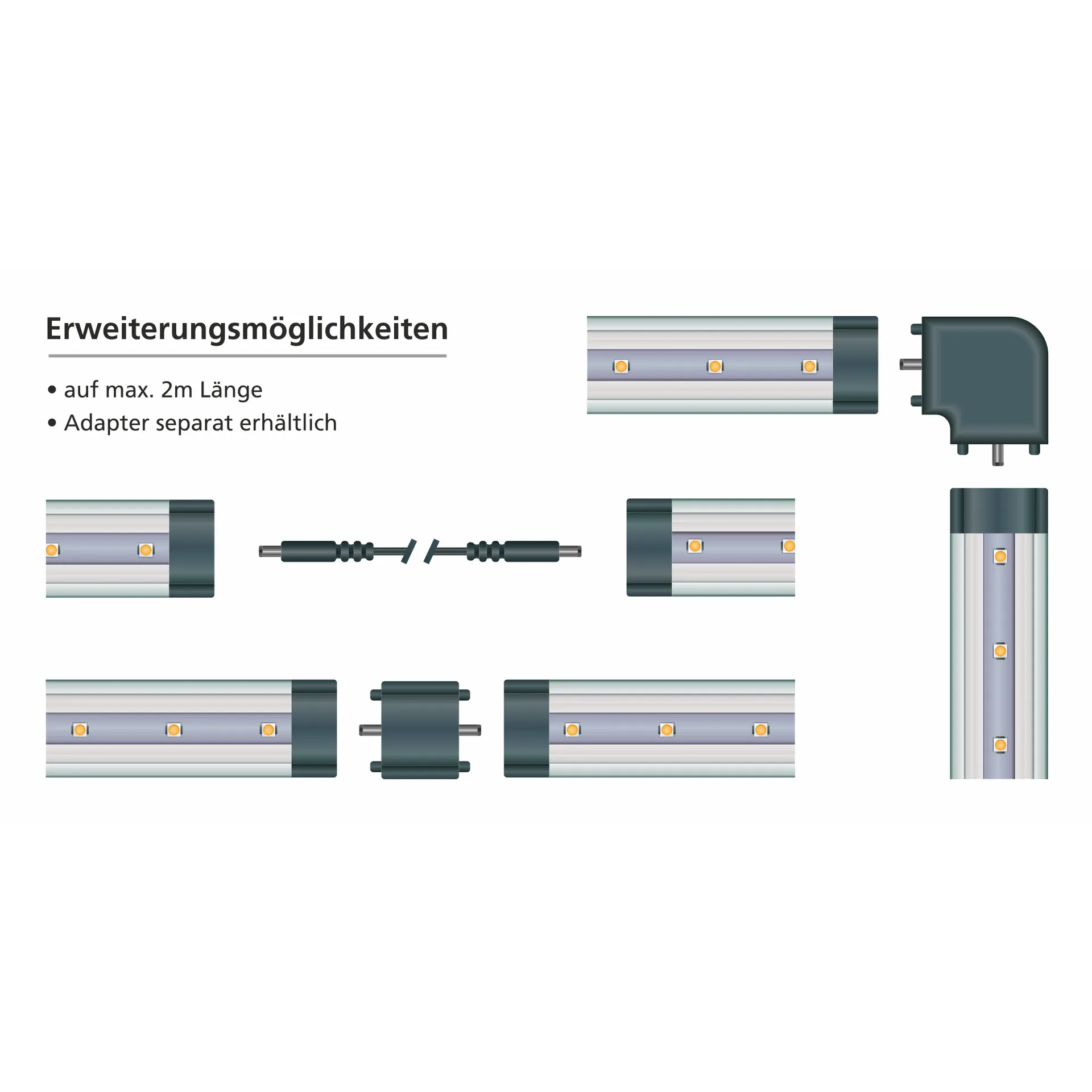 LED-Unterbauleuchte McShine ''SH-50'', 5,5 W, 520 lm, 50cm, warmweiß – Bild 5