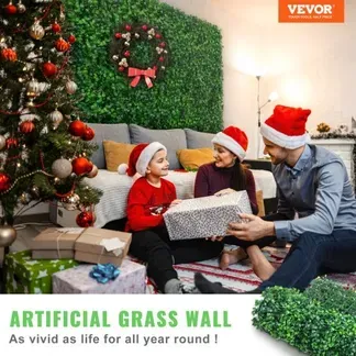 VEVOR Künstliche Pflanzenwand 24 Stk. Sichtschutz Hecke Künstlich Grün, Künstliche Buchsbaumplatte PE, Sichtschutz Kunstpflanzen 60 x 40 cm, Sichtschutzhecke Wanddekoration Pflanzenwand VEVOR Künstliche Pflanzenwand 24 Stk. Sichtschutz Hecke Künstlich Grün, Künstliche Buchsbaumplatte PE, Sichtschutz Kunstpflanzen 60 x 40 cm, Sichtschutzhecke Wanddekoration Pflanzenwand