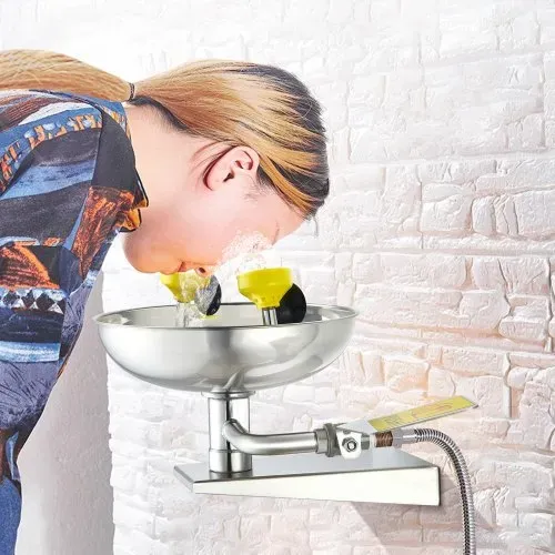 VEVOR Augenspülstation 27 cm, wandmontierte Augendusche aus Edelstahl, Notfallwaschbecken 410x330x240 mm, Augenreinigungsgerät, ideal für Labore, Fabriken, Schulen, Baustellen – Bild 7