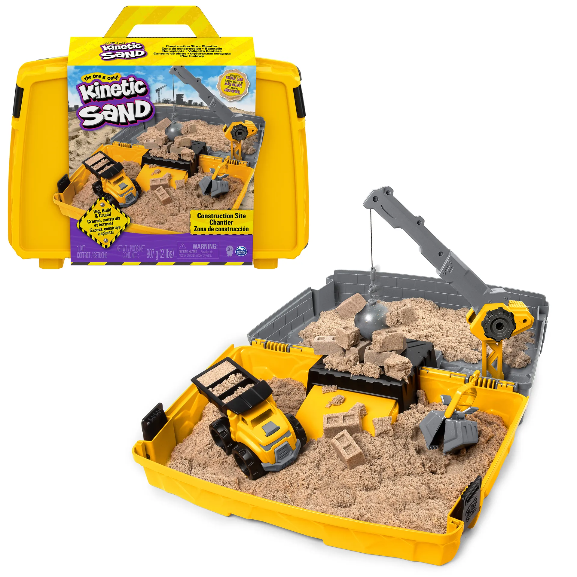 Kinetic Sand Baustellen Koffer Kinetic Sand Baustellen Koffer