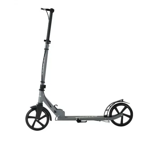 VEVOR Scooter (2 Räder) für Kinder ab 8 Jahren, Cityroller Kinderroller Straßenroller mit höhenverstellbarem Lenker & rutschfestem Deck & Handbremse, faltbarer Tretroller bis zu 100 kg, Grau – Bild 9