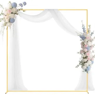 VEVOR Bogenhintergrundständer, 2×2 m, Hochzeitbogen, quadratischer, goldfarbener Metall-Hintergrundständer für Hochzeiten, Geburtstagsfeiern, Abschlussfeiern, Feiertage & Zeremoniendekorationen VEVOR Bogenhintergrundständer, 2×2 m, Hochzeitbogen, quadratischer, goldfarbener Metall-Hintergrundständer für Hochzeiten, Geburtstagsfeiern, Abschlussfeiern, Feiertage & Zeremoniendekorationen