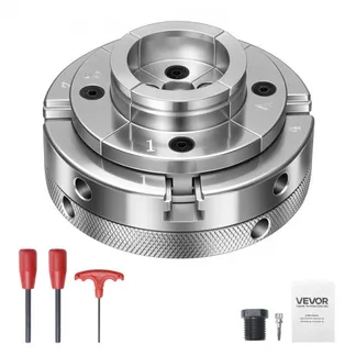 VEVOR 4 Zoll Drechselfutter 4 Backen Zentrierfutter mit 1 Zoll x 8 TPI Gewinde & Adapter, Vernickelte Oberfläche Spannbacken Hochfester Stahl, Spreizen und Klemmen für die Holzbearbeitung VEVOR 4 Zoll Drechselfutter 4 Backen Zentrierfutter mit 1 Zoll x 8 TPI Gewinde & Adapter, Vernickelte Oberfläche Spannbacken Hochfester Stahl, Spreizen und Klemmen für die Holzbearbeitung