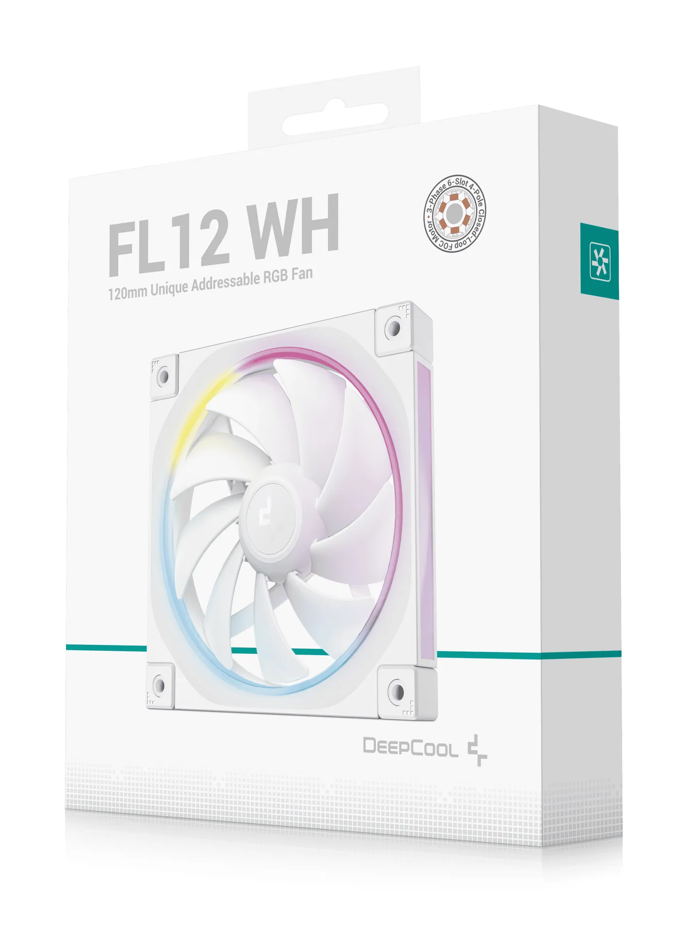 DeepCool FL12 WH Computergehäuse Ventilator 12 cm Weiß 1 Stück(e) – Bild 7