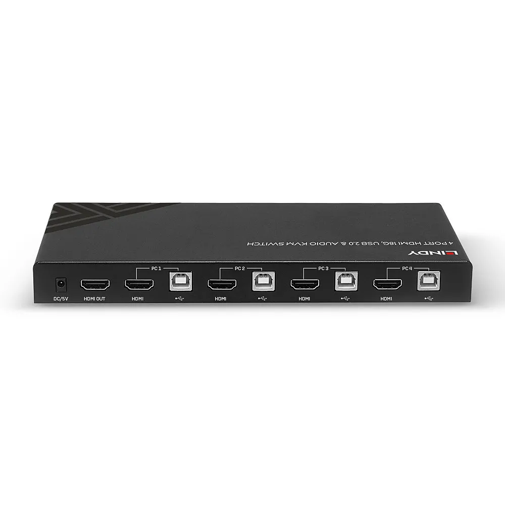 Lindy 32810 Tastatur/Video/Maus (KVM)-Switch Schwarz – Bild 4