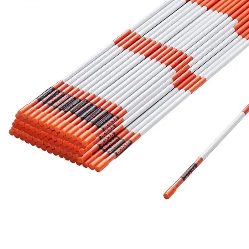 VEVOR 100er-Pack 1219,2 mm Einfahrtsmarkierungen, orangefarbene Schneepflugpfähle, 7,87 mm Fiberglasstab – Bild 10