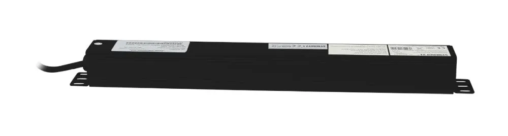 ALLNET 19"zbh. Steckdosenleiste, 9xDosen(CEE7)->Kaltgeräte(Stecker,C14), mit 10A Überlastungsschutz, Schwarz/Rot, Synergy 21, – Bild 3