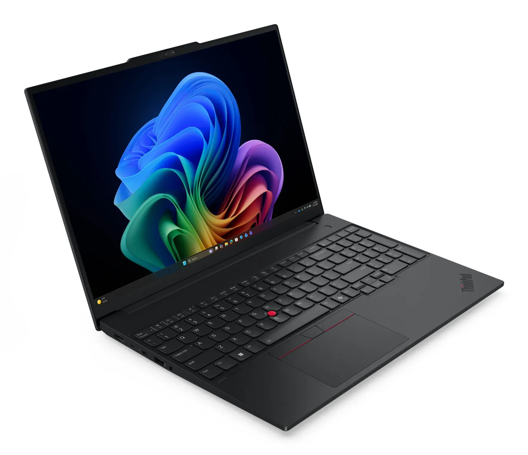 Lenovo ThinkPad E16 Gen 4 (AMD) Copilot+ PC AMD Ryzen AI 5 330 Laptop 40,6 cm (16") WUXGA 32 GB DDR5-SDRAM 1 TB SSD Wi-Fi 7 (802.11be) Windows 11 Pro Deutsch Schwarz – Bild 4
