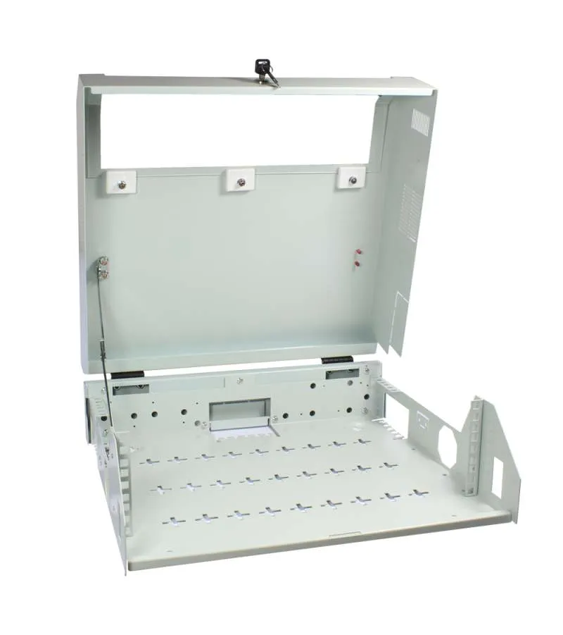 ALLNET 19"Wandgehäuse, 3HE, Vertikal, T145 Lichtgrau, SWV-Serie, – Bild 4