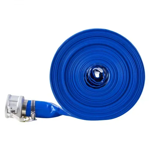 VEVOR Flachschlauch, 50,8 mm x 30 m, PVC-Abwasserschlauch, mit Klemmen, Camlock, Aluminiumbeschlägen, passend für verschiedene Pumpen, zur Abwasseraufbereitung, Wassertransport und weiteren Zwecken – Bild 10