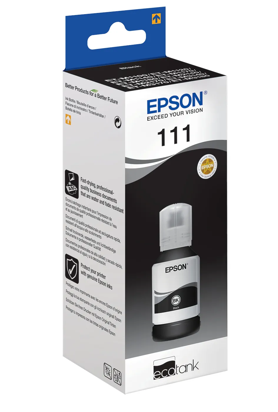 Epson 111 EcoTank Pigment black ink bottle – Bild 2