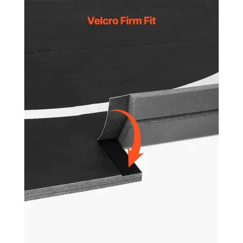 VEVOR Kampfsportmatte 3 x 3 m für Workouts im Heim-Fitnessstudio, wasserfeste aufrollbare Trainingsmatten Fitnessmatte für Gymnastik Tatami Jiu-Jitsu MMA Judo Boxen, Sportmatte Yogamatte Schwarz – Bild 5