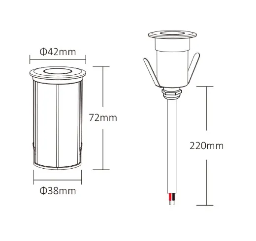 MiBoxer PLC-RD1 LED PLC Serie Underground Light 2W RGB-W – Bild 3