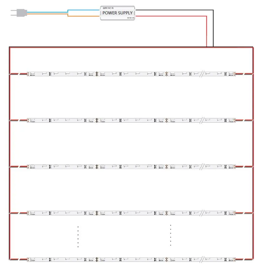 Synergy 21 LED Flex Strip 4020 - 60 WW DC24V 38W IP20 CRI>90 sideview – Bild 4