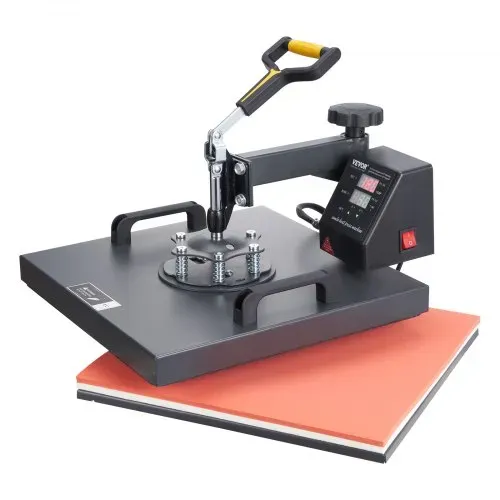 VEVOR Transferpresse 38 x 38 cm, Wärmepresse 220 V, Transferpresse 1200 W, Textilpresse 14 x 7,6 cm, Hemdenpresse Max. 250 °C, Sublimationspresse, Hobby T-Shirt Presse – Bild 8