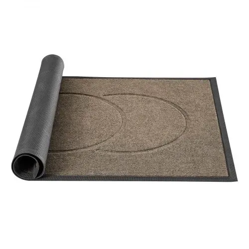VEVOR Schmutzfangmatte, 1194 x 813 mm, Fußmatte für drinnen & draußen, 7 mm dicke Sauberlaufmatte, stilvolle Türmatte mit TPE-Rückseite, waschbarer Eingangsteppich für Flur, Balkon, Garage, Braun – Bild 10