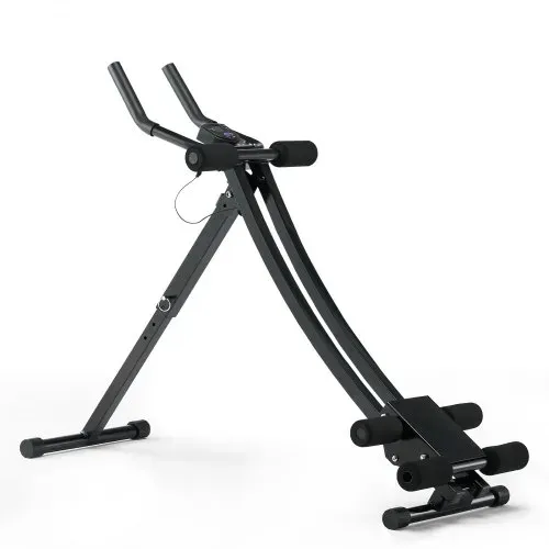 VEVOR Bauchmuskeltrainingsgerät Bauchtrainer AB-Maschine für Fitnessstudio, Bauchtrainer 200 kg Gewichtskapazität, Bauchmuskeltrainer Krafttraining, klappbares verstellbares Fitnessgerät Schwarz – Bild 8