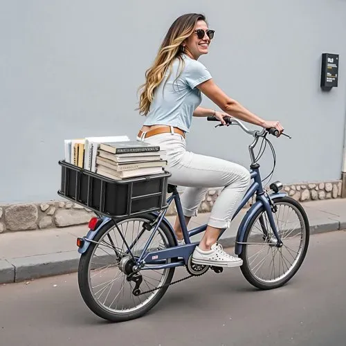 VEVOR Fahrradkorb hinten 435x330x155 mm, Hinterradkorb mit Gepäcknetz & Abdeckung, Gepäckträger zum Transport von Hunden, Haustieren, Obst & Lebensmitteln, Montagewerkzeug im Lieferumfang enthalten – Bild 7