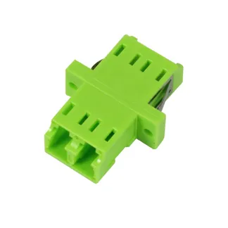 LWL-Kupplung,LC-Buchse/LC-Buchse, 50/125u Multimode OM5, lime Green, duplex, PVC, mit Flansch, Synergy 21, LWL-Kupplung,LC-Buchse/LC-Buchse, 50/125u Multimode OM5, lime Green, duplex, PVC, mit Flansch, Synergy 21,