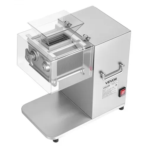 VEVOR Fleischschneidemaschine 850 W, Fleischschneider 5 mm Schnittstärke, Ideal zum Zerkleinern von Fleisch ohne Knochen & Weichem Gemüse, Schneidemaschine für Küche, Restaurant & Supermarkt – Bild 8